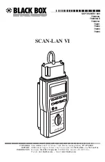 Preview for 1 page of Black Box SCAN-LAN VI Manual