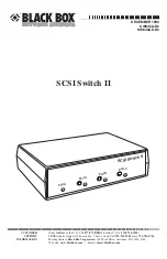 Предварительный просмотр 2 страницы Black Box SCSI Switch II Manual