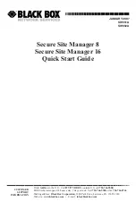 Black Box Secure Site Manager 16 Quick Start Manual preview