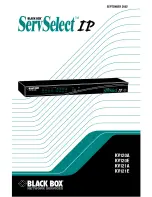 Black Box ServSelect IP KV120A Manual предпросмотр