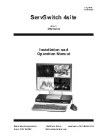 Предварительный просмотр 1 страницы Black Box ServSwitch 4site Installation And Operation Manual