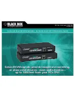 Предварительный просмотр 1 страницы Black Box ServSwitch ACU1001A Specifications