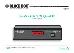 Предварительный просмотр 1 страницы Black Box ServSwitch CX Quad IP KV4161A User Manual