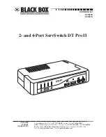 Предварительный просмотр 1 страницы Black Box ServSwitch DT Pro II KV7020A User Manual