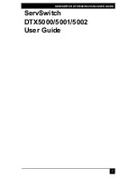 Preview for 3 page of Black Box ServSwitch DTX5000 User Manual