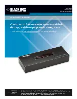 Preview for 1 page of Black Box ServSwitch KV0004A User Manual