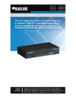 Предварительный просмотр 1 страницы Black Box ServSwitch KV3104MA-R5 Manual