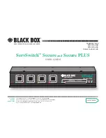 Preview for 1 page of Black Box ServSwitch SW2007A-USB User Manual