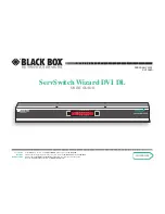 Предварительный просмотр 1 страницы Black Box ServSwitch Wizard DVI DL User Manual