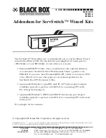 Предварительный просмотр 2 страницы Black Box ServSwitch Wizard SW651A User Manual