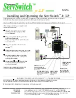 Black Box ServSwitch Installing And Operating Information preview
