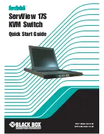 Black Box ServView 17S Quick Start Manual preview