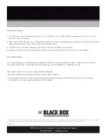 Black Box SP4000A Quick Start Manual предпросмотр