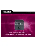 Black Box SW059A User Manual предпросмотр