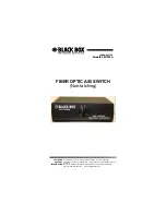 Black Box SW1000A Manual предпросмотр