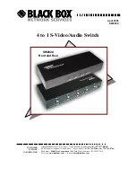 Black Box SW202A Instruction Manual preview