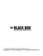 Preview for 1 page of Black Box SW441A-R2 Manual