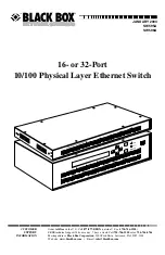 Предварительный просмотр 2 страницы Black Box SW595A Manual