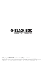 Black Box SW730A Manual preview