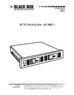 Предварительный просмотр 2 страницы Black Box SW847A Manual