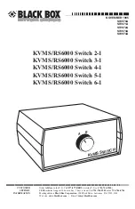 Preview for 2 page of Black Box SW970A Quick Start Manual