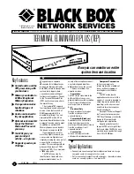 Preview for 1 page of Black Box TL482A-R3 Specifications