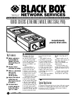 Black Box TS030A Specifications preview