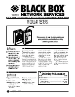 Preview for 1 page of Black Box TS110A Specifications