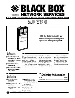 Preview for 1 page of Black Box TS610A Specifications