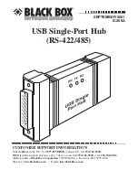 Preview for 1 page of Black Box USB Single-Port Hub IC266A Product Manual