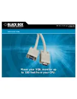 Black Box VGA Video Cable Brochure preview