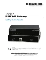 Black Box VOE102 Getting Started Manual preview