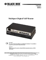 Предварительный просмотр 1 страницы Black Box VOE211 User Manual