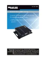 Black Box VSC-SDI-HDMI User Manual preview