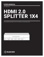 Preview for 1 page of Black Box VSP-HDMI2-1X2 User Manual