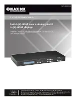 Black Box VSW-HDMI4X4-B User Manual preview