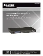 Black Box VSW-HDMI8X8-B User Manual preview