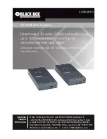 Предварительный просмотр 1 страницы Black Box VX-HDMI-FO User Manual