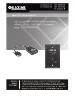 Black Box VX-VGA520-PS User Manual предпросмотр