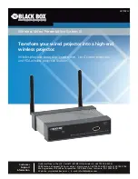 Black Box Wireless Video Presentation System III User Manual preview