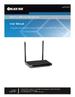 Black Box WRT750A User Manual предпросмотр