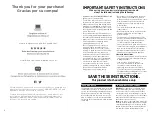 Preview for 2 page of BLACK DECKER IR2250 Use And Care Manual