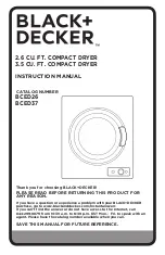 Preview for 1 page of Black+Decker BCED26 Instruction Manual