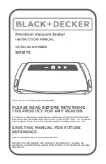 Preview for 1 page of Black+Decker BD8173 Instruction Manual