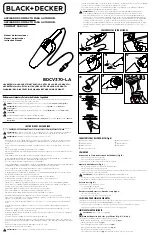 Preview for 1 page of Black+Decker BDCV370-LA Instruction Manual