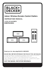 Black+Decker BDXPA0002 Instruction Manual preview