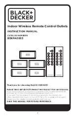 Preview for 1 page of Black+Decker BDXPA0003 Instruction Manual