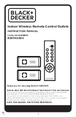 Preview for 1 page of Black+Decker BDXPA0004 Instruction Manual