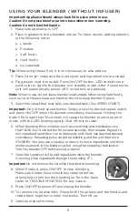 Preview for 6 page of Black+Decker BL1350G Use And Care Manual