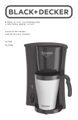 Preview for 1 page of Black+Decker BREW 'N GO DCM18 Use And Care Manual